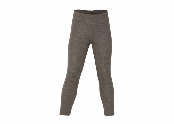 ENGEL WOOL LEGGINGS | PANTS | YOUTH-WALNUT W|S-104 (3-4Y)-WOOL/SILK LEGGING FINE RIB-YOOKI