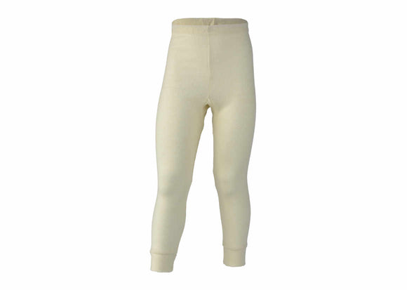 ENGEL WOOL LEGGINGS | PANTS | YOUTH-NATURAL W|S-92 (2-3Y)-WOOL/SILK LONG JOHN FINE RIB-YOOKI